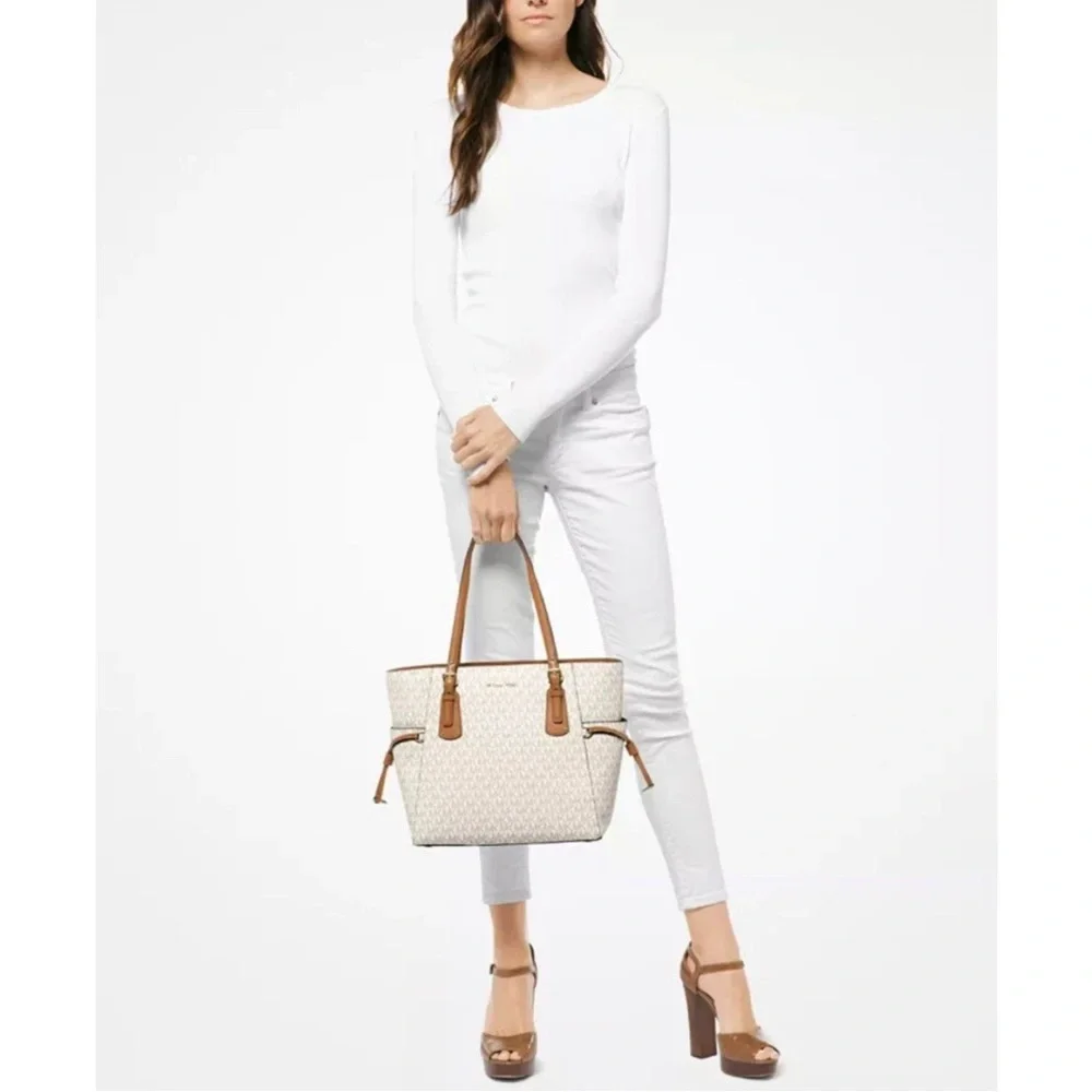 MICHAEL MICHAEL KORS Voyager Logo  East West Tote Bag